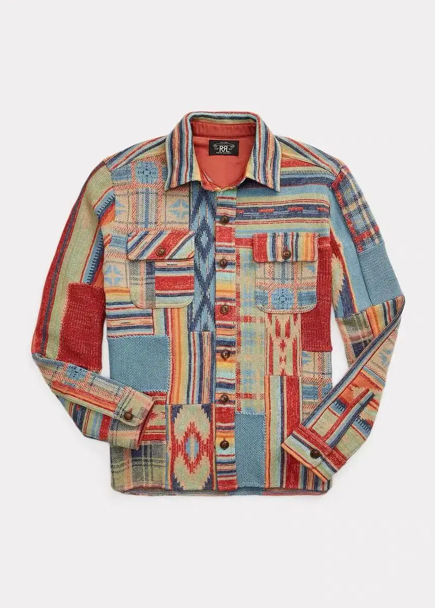 더블알엘 패치 셔츠 더블알엘 셔츠 RRL patchwork shirt